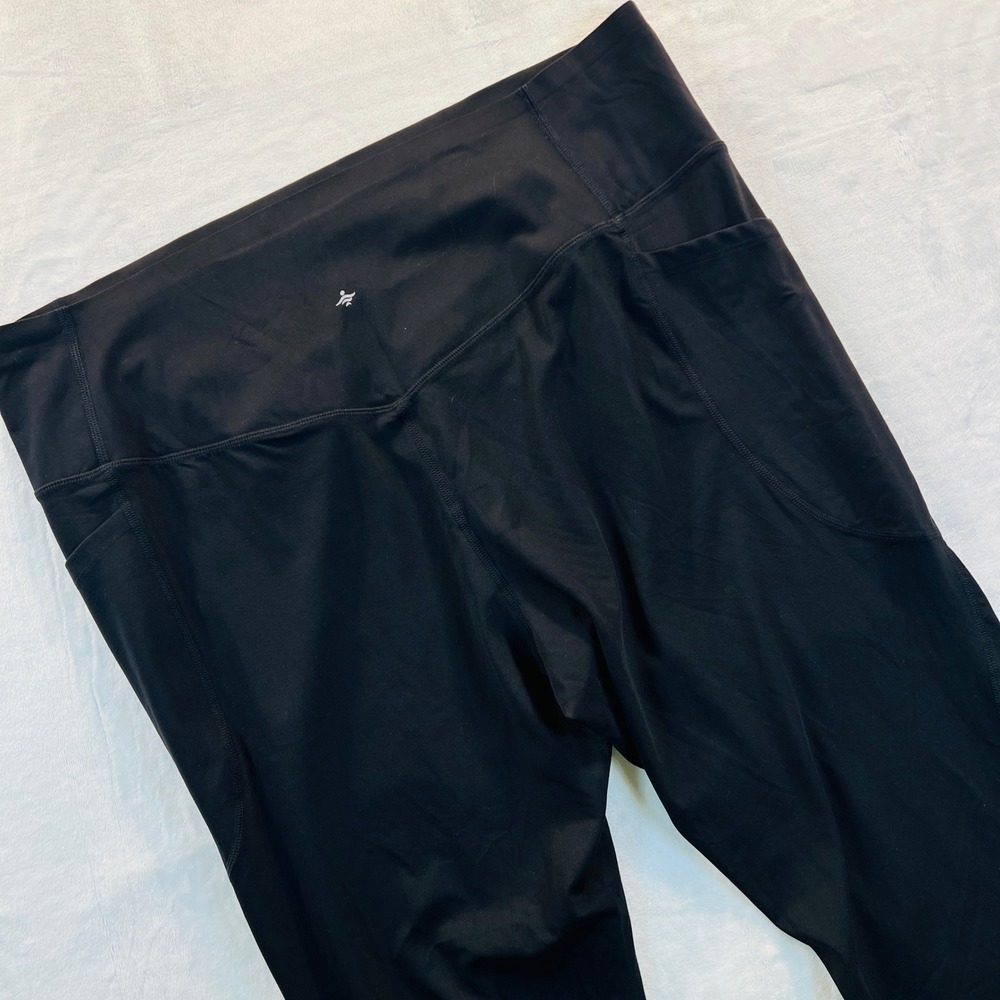 Halara Plus Size Black Tummy Control High Waisted Leggings with Pockets 2X 18/20